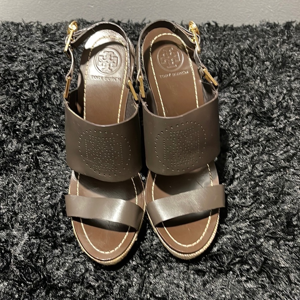Tory Burch Wedge Sandal - Size 10 - NEW - Picture 6 of 6